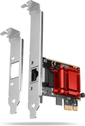 PCIe tīkla karte Gigabit Ethernet ar Intel I210AT mikroshēmu, RJ‑45, zema profila