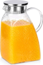 Stikla krūka Vilde ar vāku ledusskapim 1,8 l