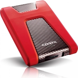 Ārējais cietais disks ADATA DashDrive Durable HD650 1 TB 2,5" USB 3.0 – Sarkana