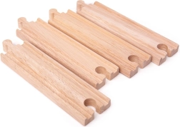 Garas taisnas sliedes BIGJIGS RAIL 21 cm – 4 gab.
