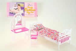 Glorie gulta un tualetes galdiņš lellēm