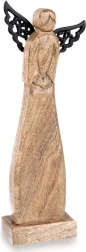 Koka eņģeļa figūriņa no mango koka 34 cm