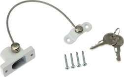 Logu drošības slēdzene ar atslēgu