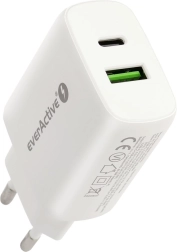 USB/USB-C lādētājs 25 W balts