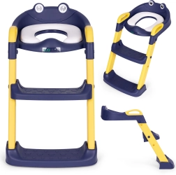 Children's Toilet Seat with Ladder Blue ECOTOYS