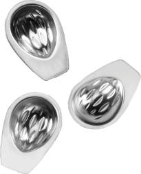 Steel walnut-shaped baking molds for cookies - 20 pieces
