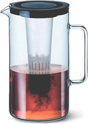 Stikla krūze 2,5 l ar ledus ieliktni, dažādu krāsu miksā