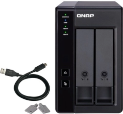 Divu nodalījumu paplašināšanas korpuss RAID TR-002 ar USB 3.1 Gen. 2