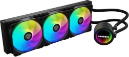 CPU šķidruma dzesēšana GENESIS Hydria 360 ARGB, melna
