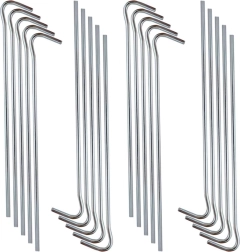 Tērauda telts mietiņi 18 cm, komplekts 20 gab.