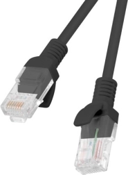 Patchkabel Cat 6 UTP 0,25 m melns