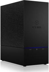 Ārējais ICY BOX korpuss 2× 3,5" HDD ar RAID un USB 3.0