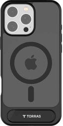 Torras Pstand Case with Magnetic Kickstand for iPhone 16 Pro Max – Black