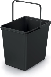 Atkritumu tvertne Systema Basic 23 l – pārstrādāta melna