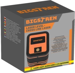 BIGSTREN krusta lāzers ar zaļo staru un somiņu