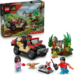 LEGO Jurassic World 76972 Bēgšana no raptora ar apvidus auto