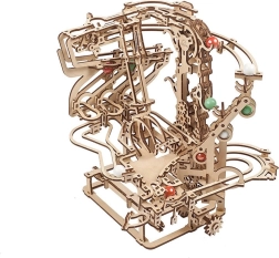 Koka mehāniskā bumbiņu trase UGEARS ar ķēdes piedziņu – 3D puzle