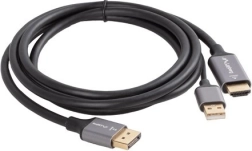 HDMI uz DisplayPort kabelis 1,8 m 4K melns