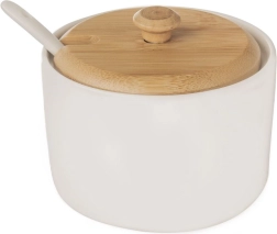 Porcelāna cukurtrauks ar karotīti WHITELINE 240 ml