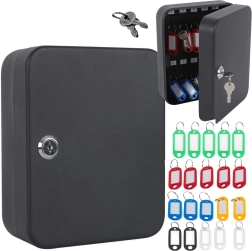 Metāla slēdzama atslēgu skapis 48 atslēgām, pie sienas stiprināms