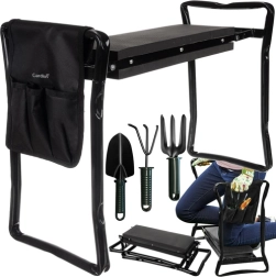 Dārza ceļgals un sēdeklis GARDLOV ar organizētāju un instrumentu komplektu