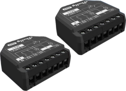 Shelly 2PM Gen3 set of 2 smart dual-channel Wi‑Fi/Bluetooth relays