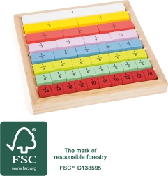 Small Foot izglītojoša šķēlumu tabula no krāsaina koka