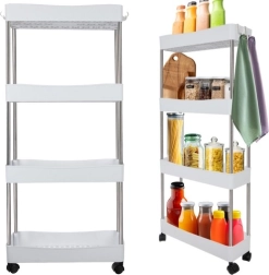 Mobilā virtuves un vannas istabas ratiņu plaukts RUHHY