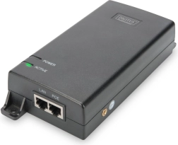 PoE+ injektors 55 V 60 W gigabits