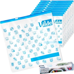 Vilde resealable food bags 27 × 26 cm, 10 pcs