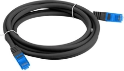 Tīkla patch kabelis Cat 6A S/FTP CCA 2 m melns