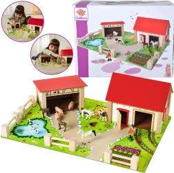 Eichhorn liela koka ferma ar figūriņām, 25 detaļas