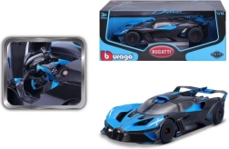 Metāla automašīnas modelis 1:18 BUGATTI Bolide zilā‑melnā krāsā