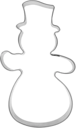 Stainless Steel Snowman Cookie Cutter 10 cm