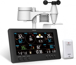 Professional Wi‑Fi weather station with large 21.4 cm LCD display
