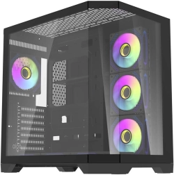 Darkflash FT418 Pro PC Case with 7 ARGB Fans (Black)