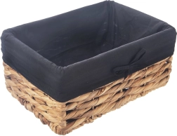 Dabīgs uzglabāšanas grozs ar mazgājamu tekstila ieliktni 30 × 20 × 14 cm