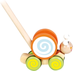 Bino velkamais gliemezis uz kāta