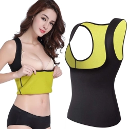 Sieviešu neoprēna treniņu tops svara samazināšanai – L