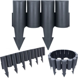 Dārza palisāde grafīta krāsā 25 cm