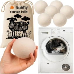 Ruhhy wool dryer balls - 6 pcs