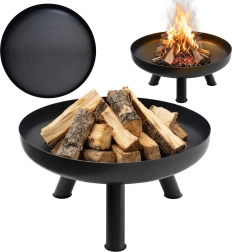Large Cast-Iron Garden Fire Pit 60 cm for Cozy Campfires