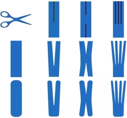 Kinezioloģiskā teipošanas lenta 5 m × 5 cm – dzeltena