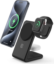 Bezvadu lādētājs MagSpot Stand 3in1 ar MagSafe priekš iPhone, Apple Watch un AirPods