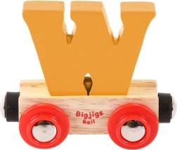 Koka vilcieniņa sliežu ceļa vagons “W” no Bigjigs Rail