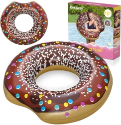 Uzpūšams peldriņķis donuts 107 cm BESTWAY – Brūna