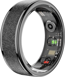 Viedais gredzens COLMI R10, izmērs 12, 21,6 mm (melns)