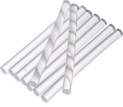 Līmēšanas pistoles kausējamās nūjiņas 7 mm, 10 gab.