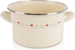 Krēmkrāsas emalēts katls TONCA 22 cm, 4 l