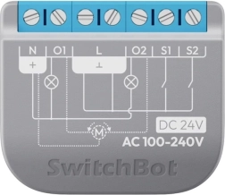 Intelligent dual-channel relay SwitchBot Relay Switch 2PM with Matter support and energy monitoring